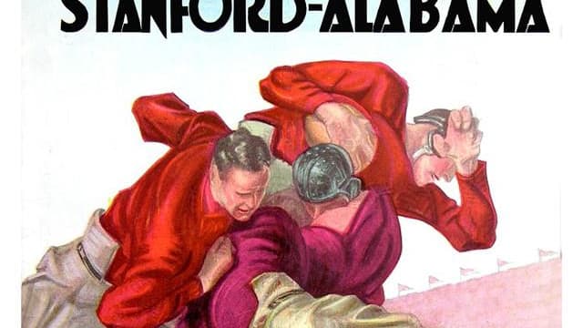 Rose Bowl gave cover, Alabama vs. Stanford, Jan. 1, 1927